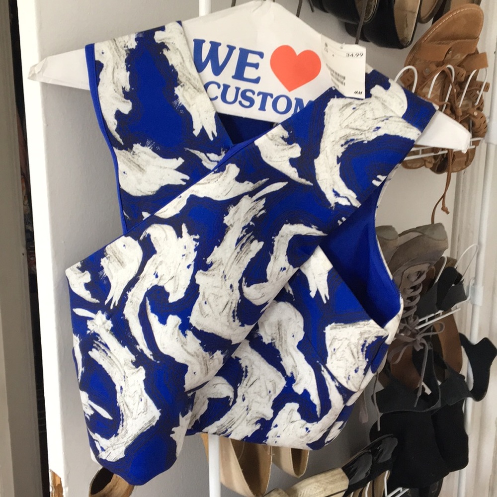 Crop top size 6 new with tags h&m